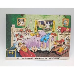 Vintage John Borgeson Hillbilly Humor Postcards Dunlap Post Card Co Set of 2